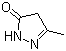 structure of CAS# 108-26-9, 3-Methyl-2-pyrazolin-5-one