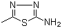 CAS # 108-33-8, 2-Amino-5-methyl-1,3,4-thiadiazole, 5-Methyl-1,3,4-thiadiazol-2-amine