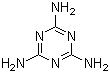 Melamine molecular structure (CAS 108-78-1)