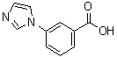 structure of CAS# 108035-47-8, 3-(1H-咪唑-1-基)苯甲酸