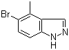 structure of CAS# 1082041-34-6, 5-溴-4-甲基-1H-吲唑
