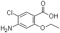 CAS # 108282-38-8, 2-Ethoxy-4-amino-5-chlorobenzoic acid, 4-Amino-5-chloro-2-ethoxybenzoic acid