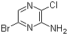 structure of CAS# 1082843-72-8, 3-氯-6-溴吡嗪-2-胺