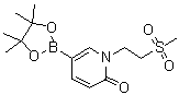 structure of CAS# 1083168-89-1, 1-[2-(甲基磺酰基)乙基]-5-(4,4,5,5-四甲基-1,3,2-二氧硼杂环戊烷-2-基)-2(1H)-吡啶酮