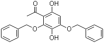 structure of CAS# 1083181-35-4, 2-乙酰基-3,5-双(苄氧基)氢醌