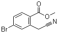 structure of CAS# 1083181-36-5, 4-溴-2-(氰甲基)苯甲酸甲酯