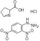 CAS # 108321-37-5, (2,4-Dinitrophenyl)hydrazine mono[3,4-dihydro-2H-pyrrole-2-carboxylate] monohydrochloride