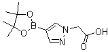 structure of CAS# 1083326-41-3, 4-(4,4,5,5-四甲基-1,3,2-二氧杂环戊硼烷-2-基)-1H-吡唑-1-乙酸