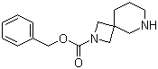 structure of CAS# 1086394-83-3, 2,6-Diazaspiro[3.5]nonane-2-carboxylic acid phenylmethyl ester
