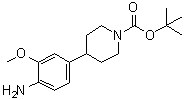 structure of CAS# 1089280-53-4, 1,1-Dimethylethyl 4-[4-amino-3-(methyloxy)phenyl]-1-piperidinecarboxylate