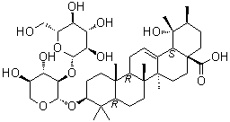 CAS # 109008-27-7, Ilexoside D, (3beta,20beta)-3-[(2-O-beta-D-Glucopyranosyl-beta-D-xylopyranosyl)oxy]-19-hydroxy-urs-12-en-28-oic acid, Ilexsaponin B1