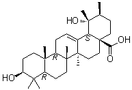 CAS # 109008-39-1, Ilexgenin B, (3beta,20beta)-3,19-Dihydroxy-urs-12-en-28-oic acid
