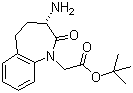 structure of CAS# 109010-60-8, (S)-3-氨基-2,3,4,5-四氢-2-氧-1H-1-苯并氮杂卓-1-乙酸叔丁酯