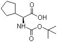 structure of CAS# 109183-72-4, Boc-L-Cyclopentylglycine
