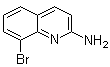 structure of CAS# 1092304-85-2, 2-氨基-8-溴喹啉