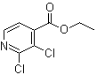 structure of CAS# 1092353-03-1, 2,3-Dichloro-4-pyridinecarboxylic acid ethyl ester