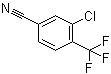 structure of CAS# 1092460-79-1, 3-氯-4-(三氟甲基)苯甲腈