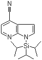 CAS # 1092580-01-2, 1-[Tris(1-methylethyl)silyl]-1H-pyrrolo[2,3-b]pyridine-4-carbonitrile