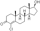 structure of CAS# 1093-58-9, Clostebol