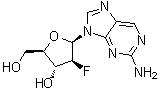CAS # 109304-04-3, 9-(2-Deoxy-2-fluoro-beta-D-arabinofuranosyl)-9H-purin-2-amine