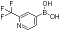 structure of CAS# 1093407-58-9, [2-(Trifluoromethyl)pyridin-4-yl]boronic acid