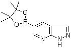 structure of CAS# 1093819-50-1, 1H-Pyrazolo[3,4-b]pyridine-5-boronic acid pinacol ester