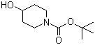 N-BOC-4-Hydroxypiperidine molecular structure (CAS 109384-19-2)