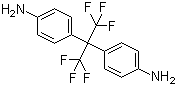 structure of CAS# 1095-78-9, 2,2-Bis(4-aminophenyl)hexafluoropropane