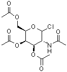 structure of CAS# 109581-83-1, 2-(乙酰氨基)-2-脱氧-D-吡喃半乳糖基氯化物 3,4,6-三乙酸酯