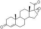structure of CAS# 1097-51-4, 16,17-环氧黄体酮