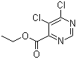structure of CAS# 1097250-57-1, 5,6-二氯嘧啶-4-羧酸乙酯