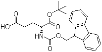 structure of CAS# 109745-15-5, N-(9-芴甲氧羰基)-D-谷氨酸 1-叔丁酯
