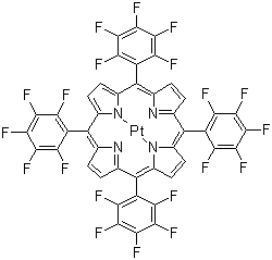 CAS # 109781-47-7, Platinum tetrakis(pentafluorophenyl)porphyrin, Pt(II) meso-Tetra(pentafluorophenyl)porphine, meso-5,10,15,20-Tetrakis(pentafluorophenyl)porphyrinatoplatinum