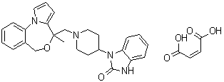 structure of CAS# 109826-27-9, 扎达来特马来酸盐