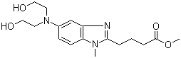 CAS # 109882-31-7, 5-[Bis(2-hydroxyethyl)amino]-1-methyl-1H-benzimidazole-2-butanoic acid methyl ester