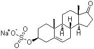 Sodium prasterone sulfate molecular structure (CAS 1099-87-2)