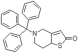 CAS # 109904-26-9, 5,6,7,7a-Tetrahydro-5-(triphenylmethyl)thieno[3,2-c]pyridinone
