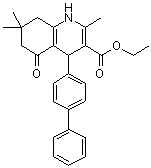 CAS # 1099644-42-4, 4-[1,1'-Biphenyl]-4-yl-1,4,5,6,7,8-hexahydro-2,7,7-trimethyl-5-oxo-3-quinolinecarboxylic acid ethyl ester