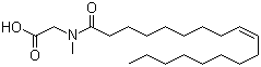 CAS # 110-25-8, N-Oleoylsarcosine, Oleic sarcoside, N-Oleoyl sarcosinate, 221P, Cordesin O, Hamposyl O