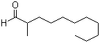 2-甲基十一醛分子结构 (CAS 110-41-8)