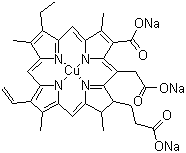 CAS 登录号：11006-34-1 (65963-40-8), 叶绿素铜钠盐