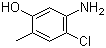 structure of CAS# 110102-86-8, 5-Amino-4-chloro-2-methylphenol