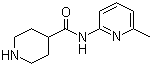 CAS # 110105-99-2, N-(6-Methylpyridin-2-yl)piperidine-4-carboxamide, Piperidine-4-carboxylic acid (6-methylpyridin-2-yl)amide