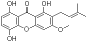 structure of CAS# 110187-11-6, 1,5,8-三羟基-3-甲氧基-2-异戊烯基氧杂蒽酮