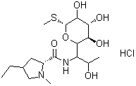 CAS # 11021-35-5, trans-4'-Ethyllincomycin hydrochloride, Lincomycin B hydrochloride