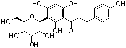 structure of CAS# 11023-94-2, 1-(3-beta-D-Glucopyranosyl-2,4,6-trihydroxyphenyl)-3-(4-hydroxyphenyl)-1-propanone
