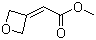 structure of CAS# 1105665-34-6, 2-(氧杂环丁-3-亚基)乙酸甲酯