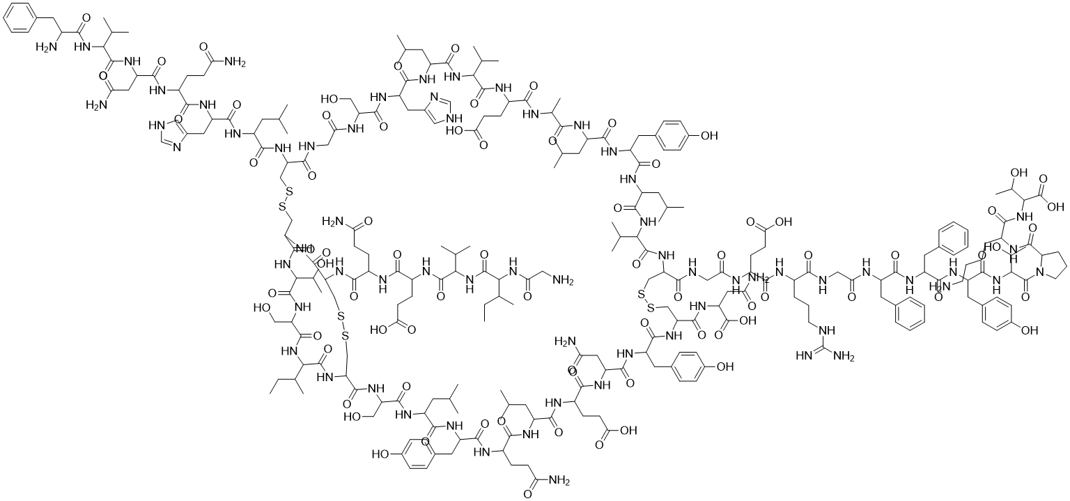 structure of CAS# 11061-68-0, 人胰岛素