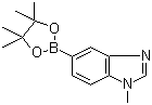 structure of CAS# 1107627-02-0, 1-甲基-1H-苯并咪唑-5-硼酸嚬那醇酯