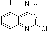 structure of CAS# 1107694-85-8, 2-Chloro-5-iodo-4-quinazolinamine
